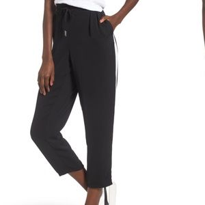 LOVE, FIRE Side Stripe Track Pants